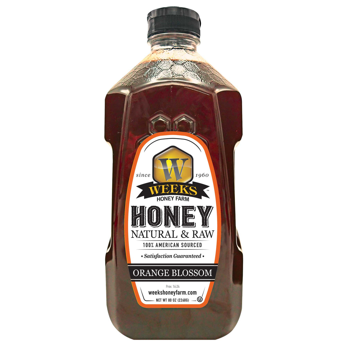 Raw Florida Orange Blossom Honey | Light Citrus-Floral Flavor