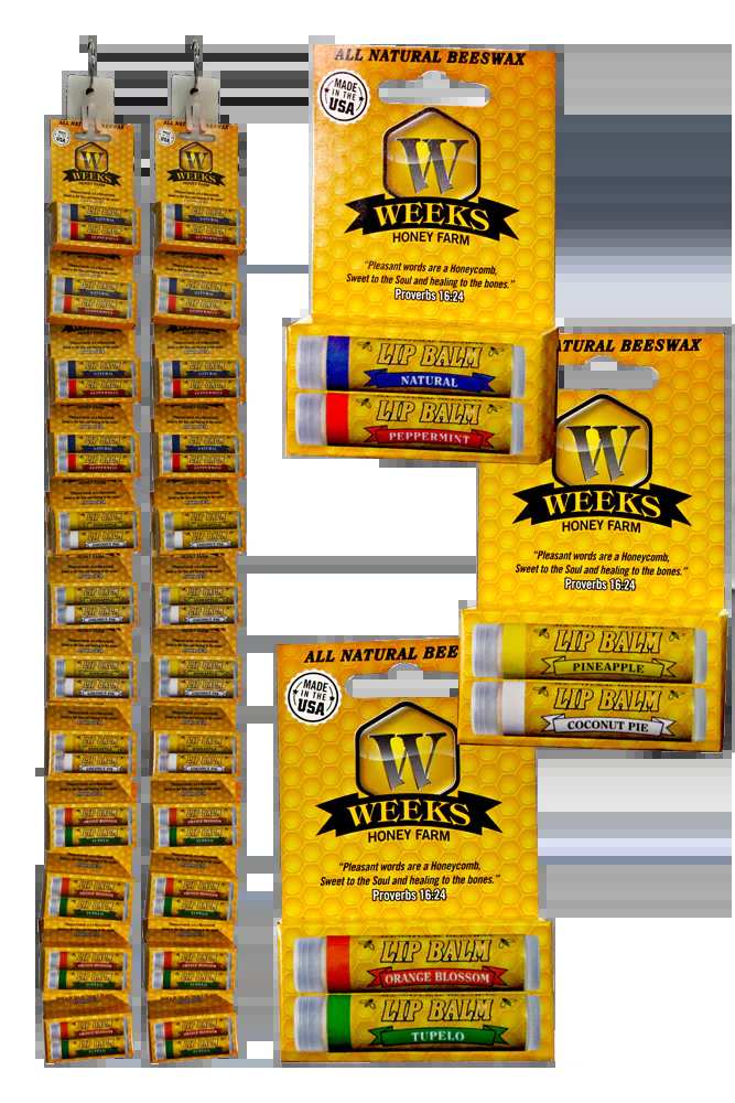 Beeswax Lip Balm | Singles, Twin Packs & Cases | Weeks Honey Farm
