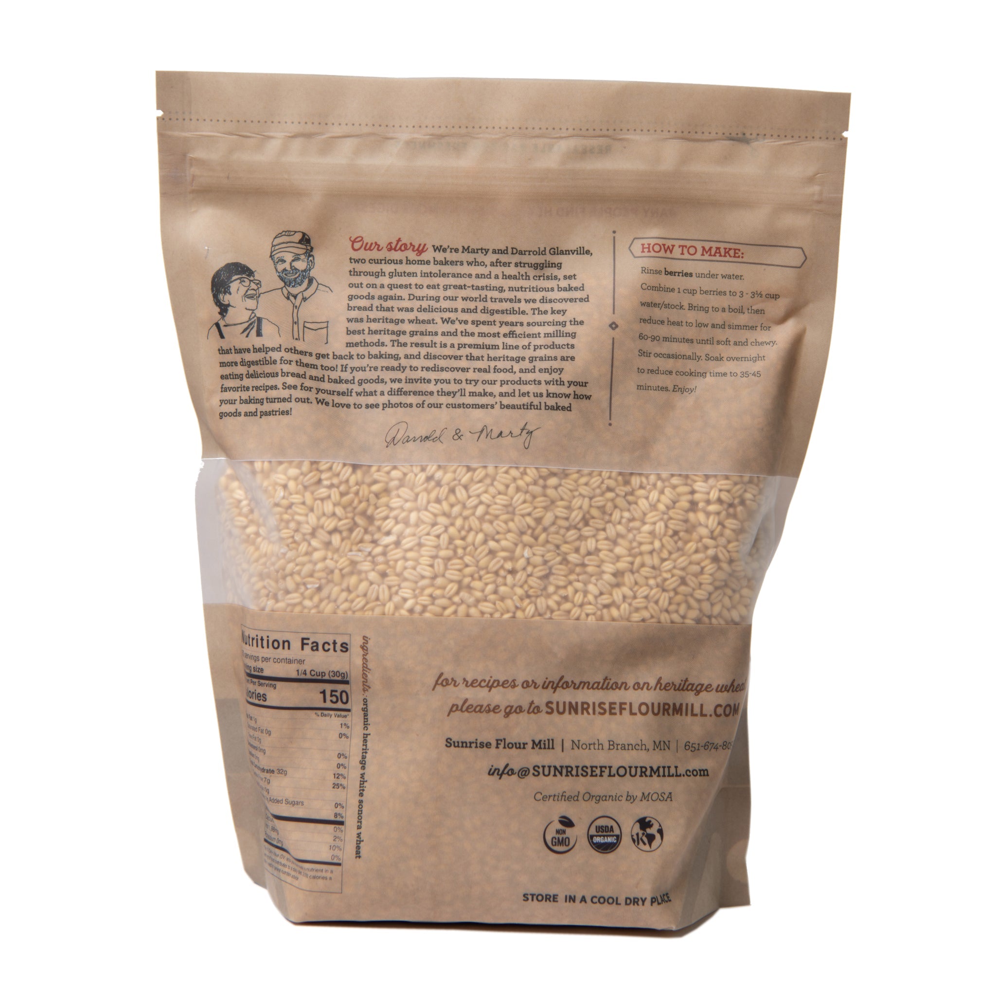 White Sonora Heritage Wheat Berries