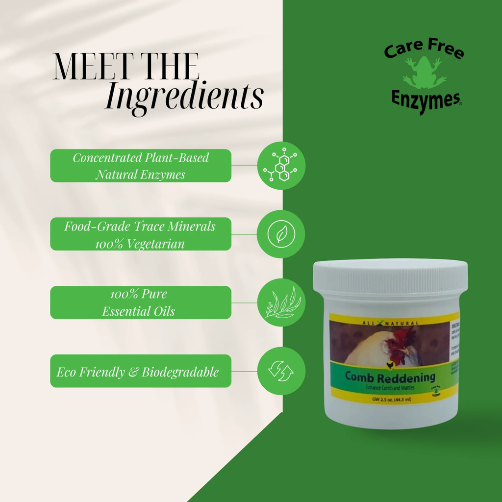 Comb & Wattle Reddening Ointment for Show Chickens, 2.5 oz
