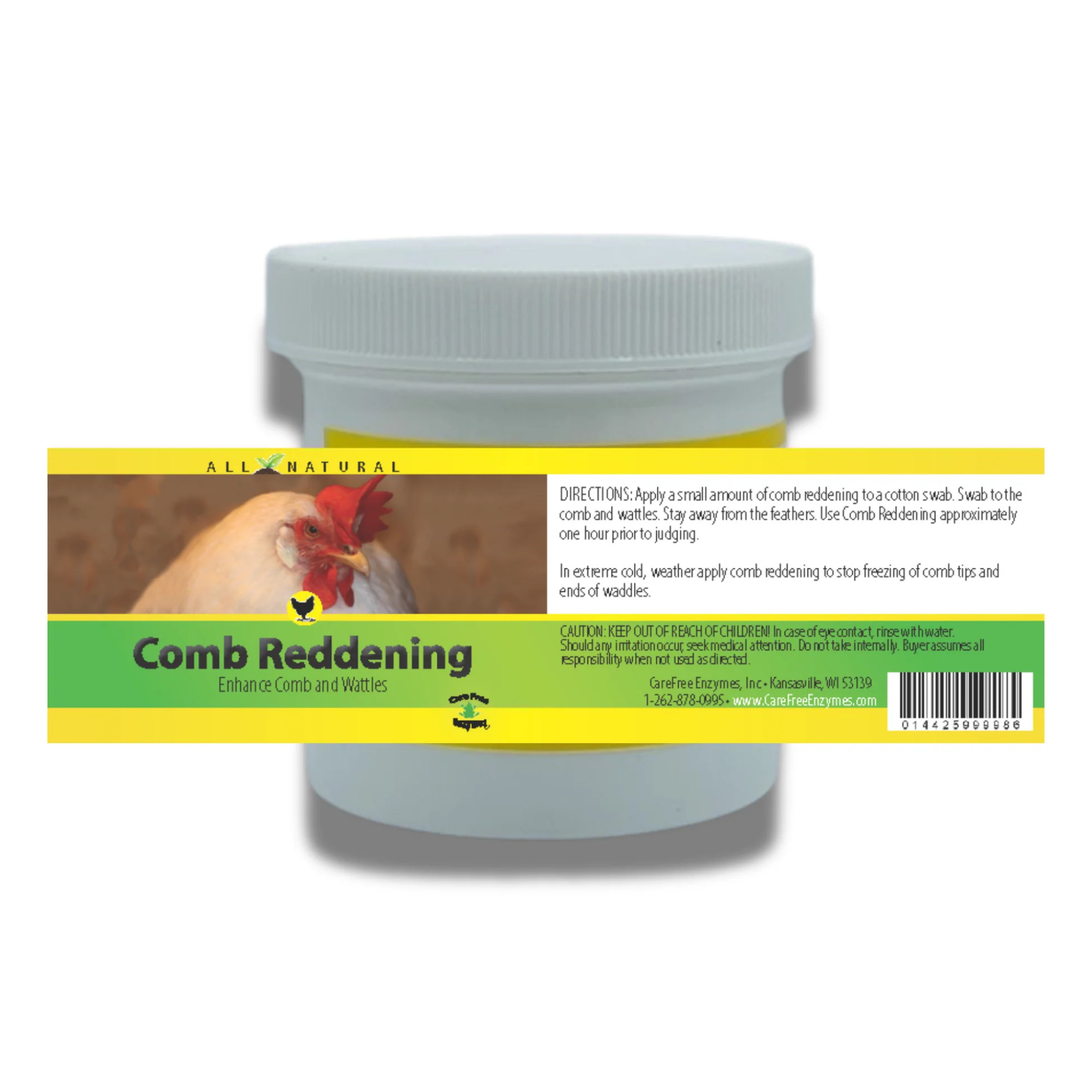 Comb & Wattle Reddening Ointment for Show Chickens, 2.5 oz