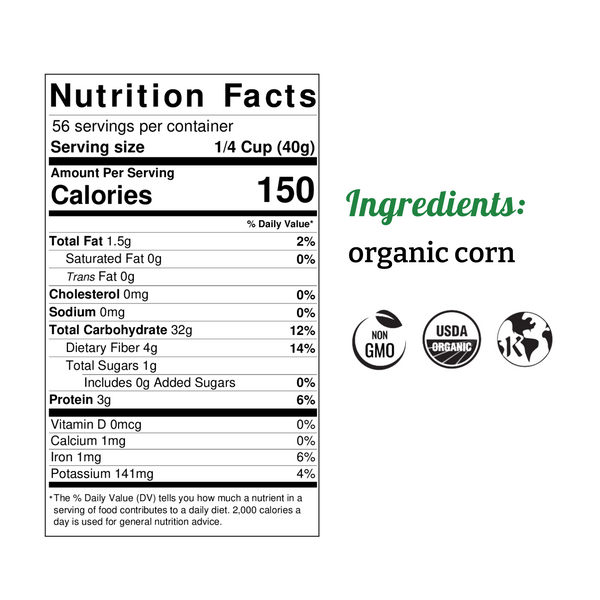 Organic Coarse Cornmeal