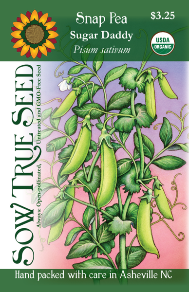 Snap Pea Seeds - Sugar Daddy, ORGANIC