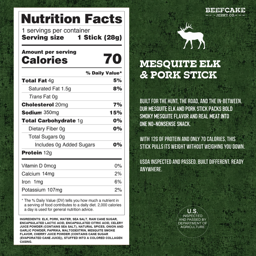 Elk Mesquite Meat Sticks