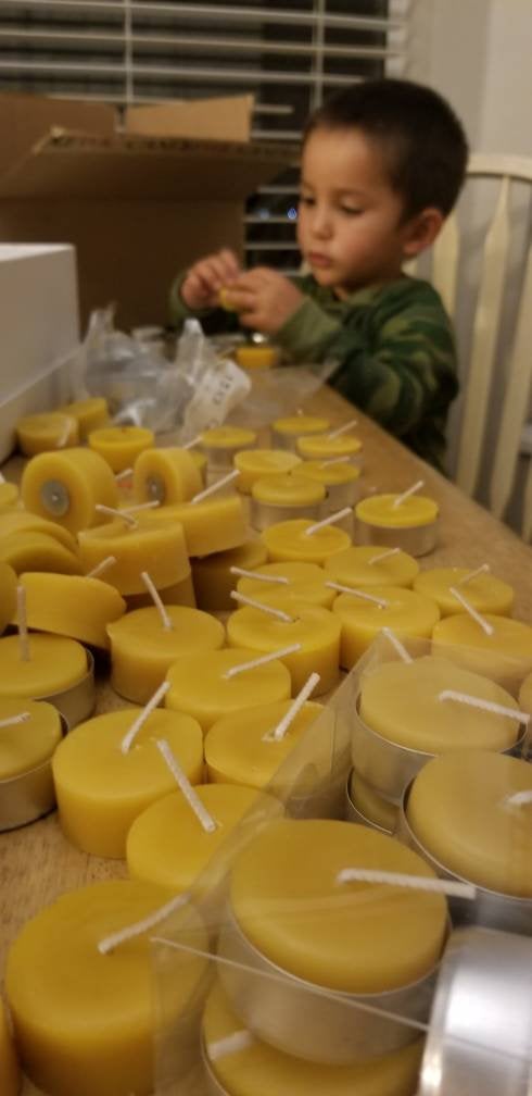 Classic Tea Lights - 6 or 24 pack | Beeswax Candles