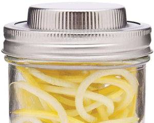 Stainless Steel 3-in-1 Spiralizer for Wide Mouth Mason Jars