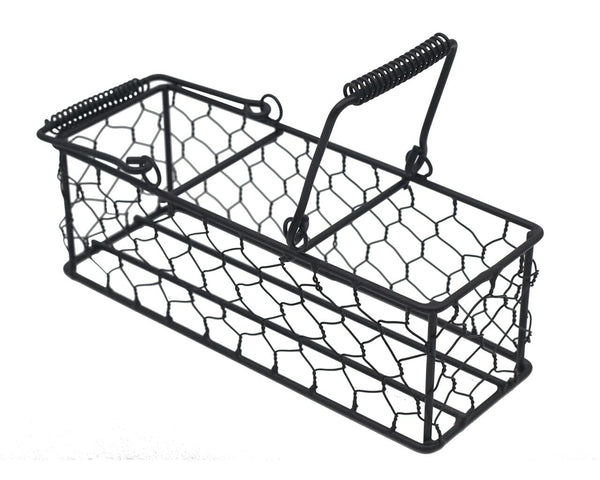 Chicken Wire Caddy for 3 Pint Mason Jars