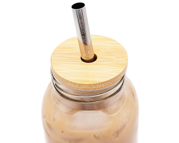 Bamboo Straw Hole Tumbler Lid