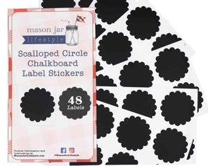 Vinyl Chalkboard Labels Stickers 48 Pack