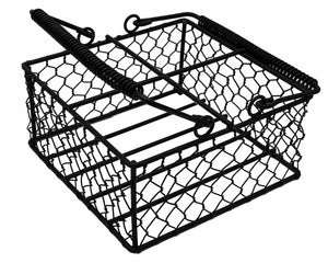 Chicken Wire Caddy for 4 Pint Mason Jars