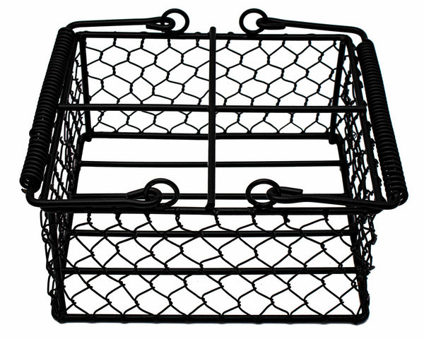 Chicken Wire Caddy for 4 Pint Mason Jars