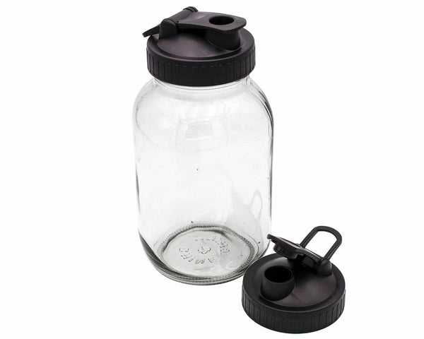 Pour & Store Shaker Lid with Carry Loop for Mason Jars