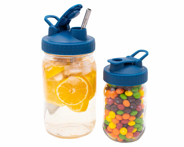 Pour & Store Shaker Lid with Carry Loop for Mason Jars