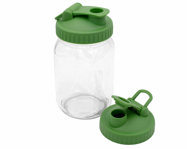 Pour & Store Shaker Lid with Carry Loop for Mason Jars