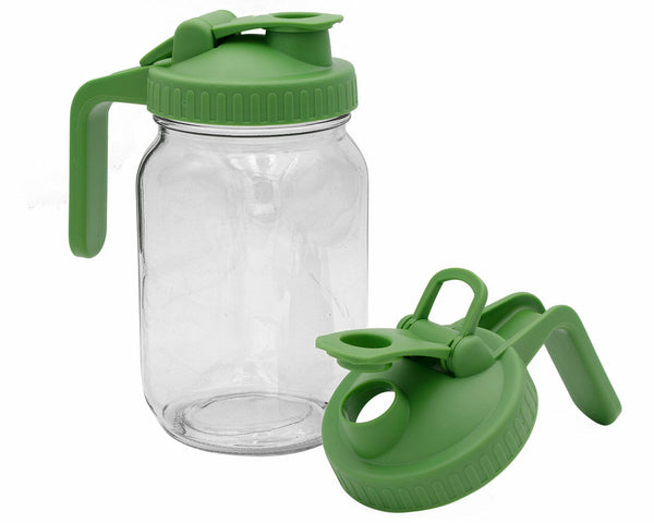 Pour & Store Pitcher Lid with Handle for Mason Jars