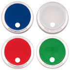Silicone Straw Hole Tumbler with Stainless Steel Band for Mason Jars