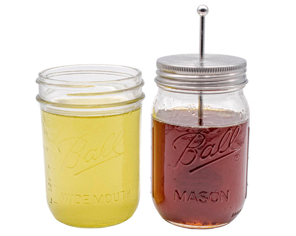 Honey Dipper Stainless Steel Lid for Mason Jars