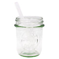 Short 5 3/4" Silicone Reusable Straws for Half Pint Mason Jars 10 Pack