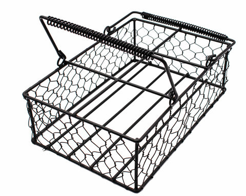 Chicken Wire Caddy for 6 Pint Mason Jars