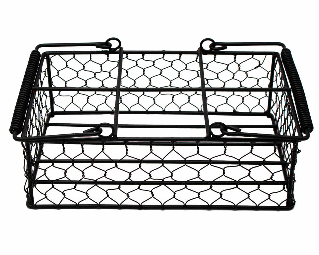Chicken Wire Caddy for 6 Pint Mason Jars