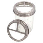 Toothbrush Holder Stainless Steel Lid for Mason Jars