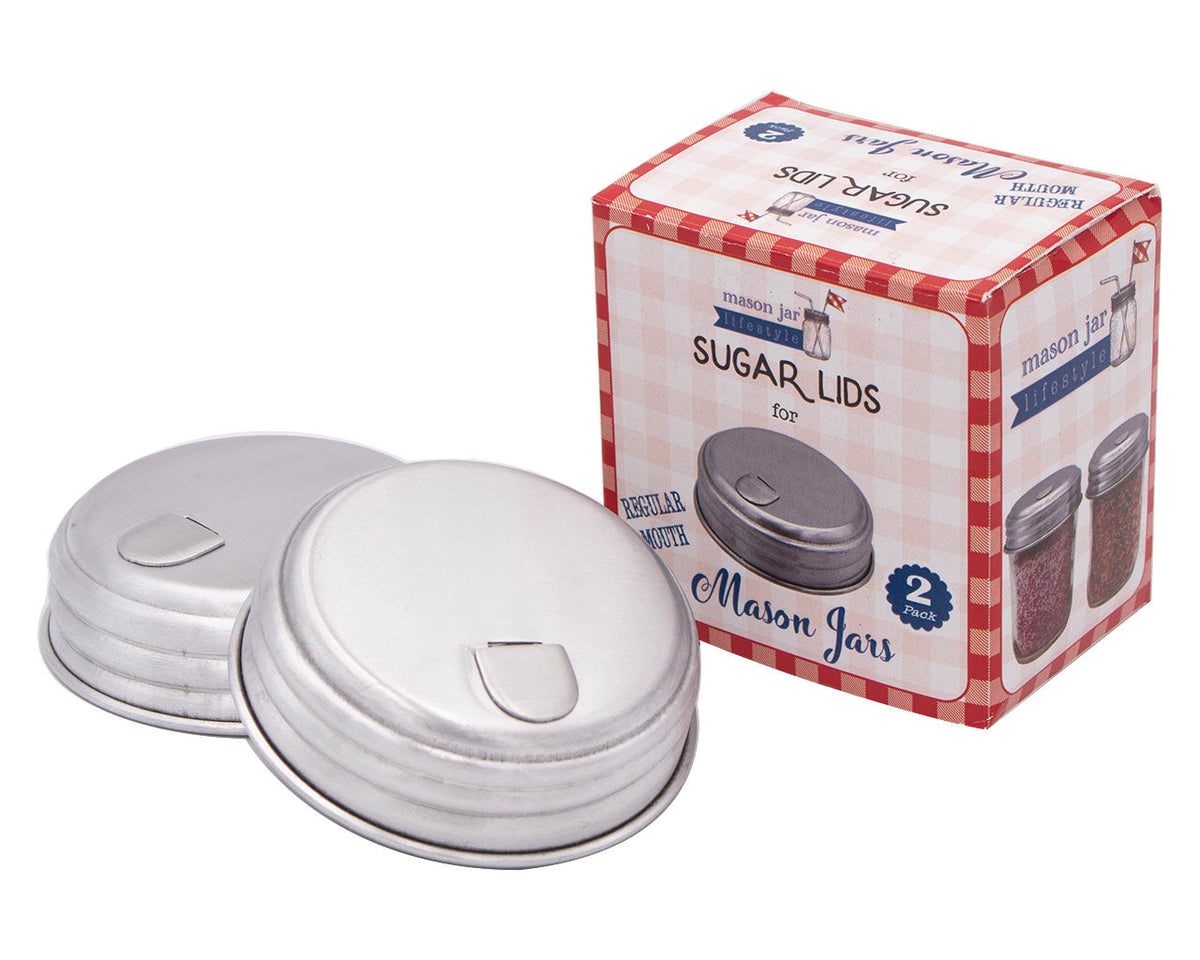 Aluminum Sugar Dispensing Lid for Mason Jars Little Red Farm