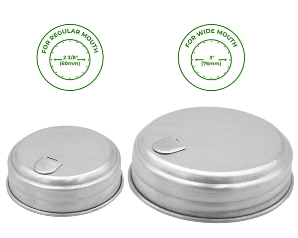 Aluminum Sugar Dispensing Lid for Mason Jars