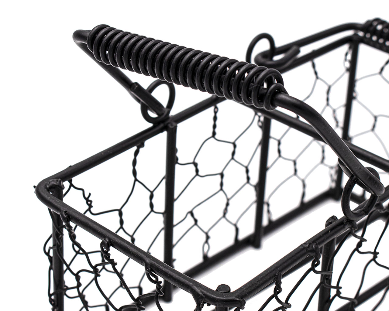 Chicken Wire Caddy for 2 Half Pint 8oz Mason Jars
