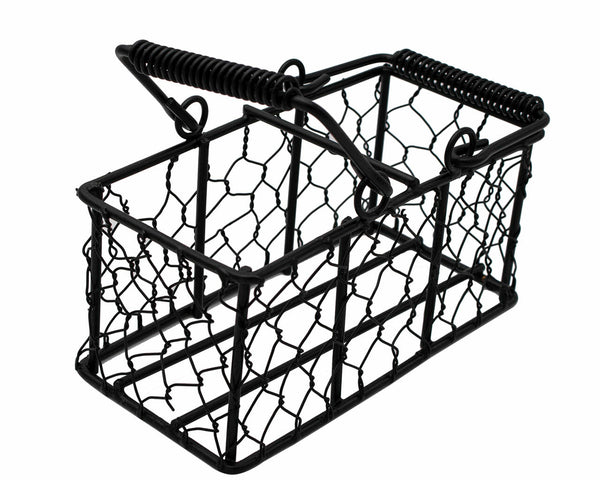 Chicken Wire Caddy for 2 Half Pint 8oz Mason Jars