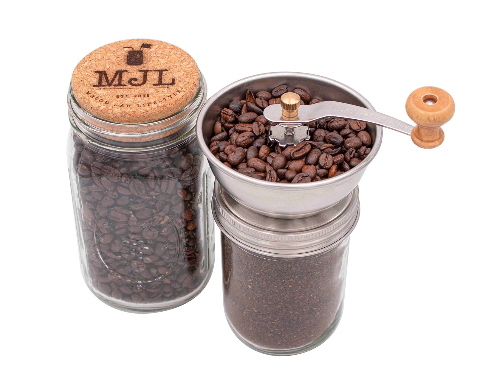 Mason Jar Lifestyle Coffee and Spice Grinder Lid