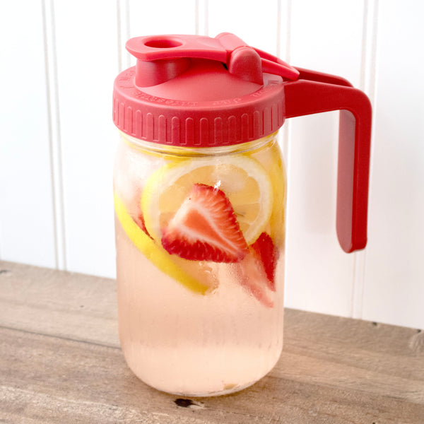 Pour & Store Pitcher Lid with Handle for Mason Jars