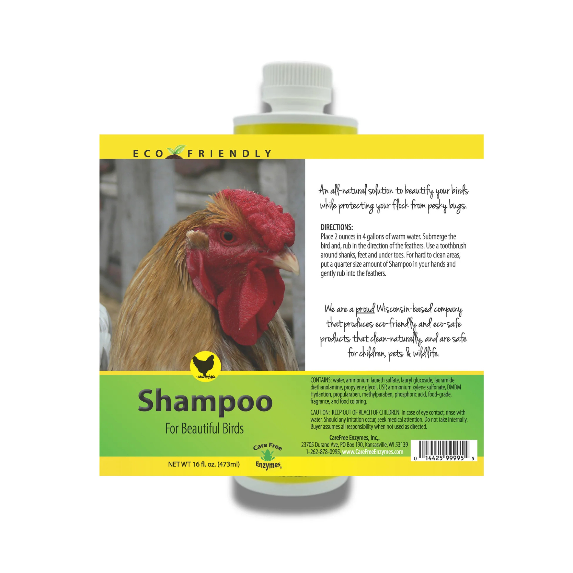 Gentle Poultry Shampoo for Show Chickens, 16 oz