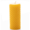 Diamond Pillar Beeswax Candle