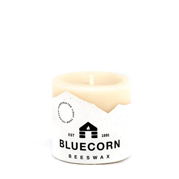 Ivory Pure Beeswax Pillar Candles