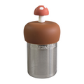 Floating Chestnut Brown Mushroom Tea Infuser - Cute Tea Infuser for Loose Leaf Tea