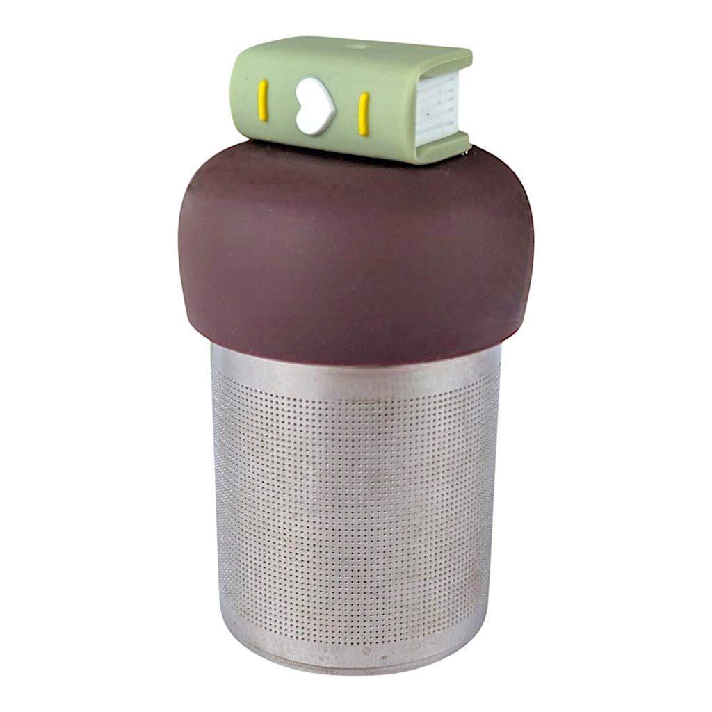Floating Green Heart Book Tea infuser