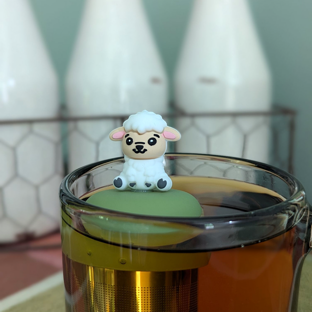 Floating White Sheep Tea Infuser - Cute Animal Tea Infuser for Loose Leaf Tea