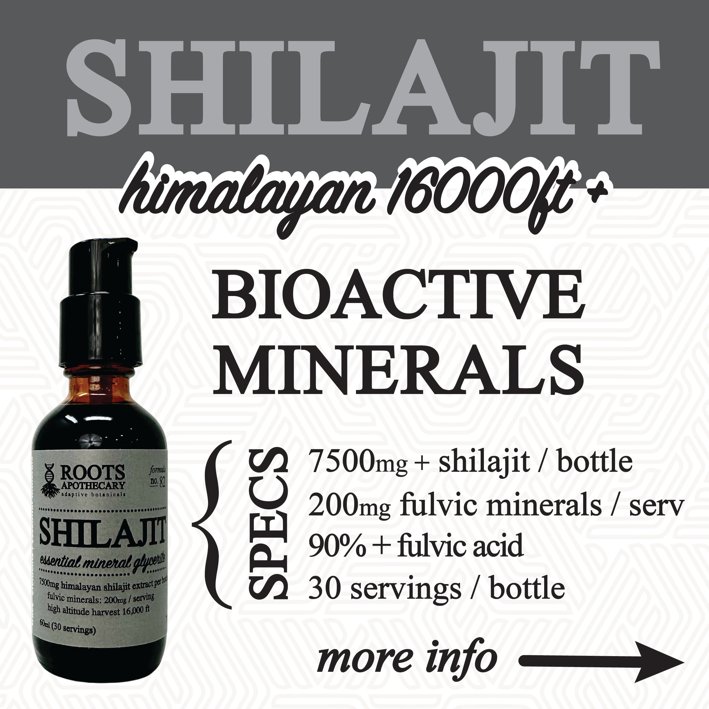 shilajit glycerite (60ml)