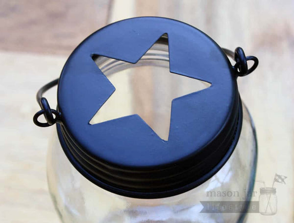 Star Handle Lid for Regular Mouth Mason Jars