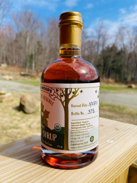 2024 Sugarhouse Reserve Organic Vermont Maple Syrup