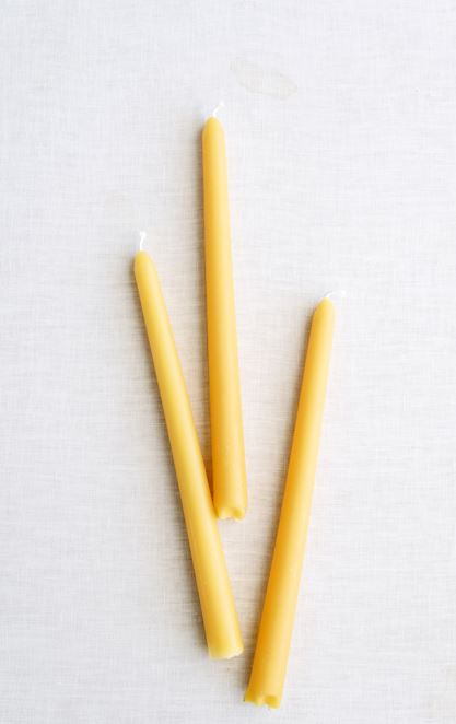 10" Traditional Tapers | Beeswax Candles