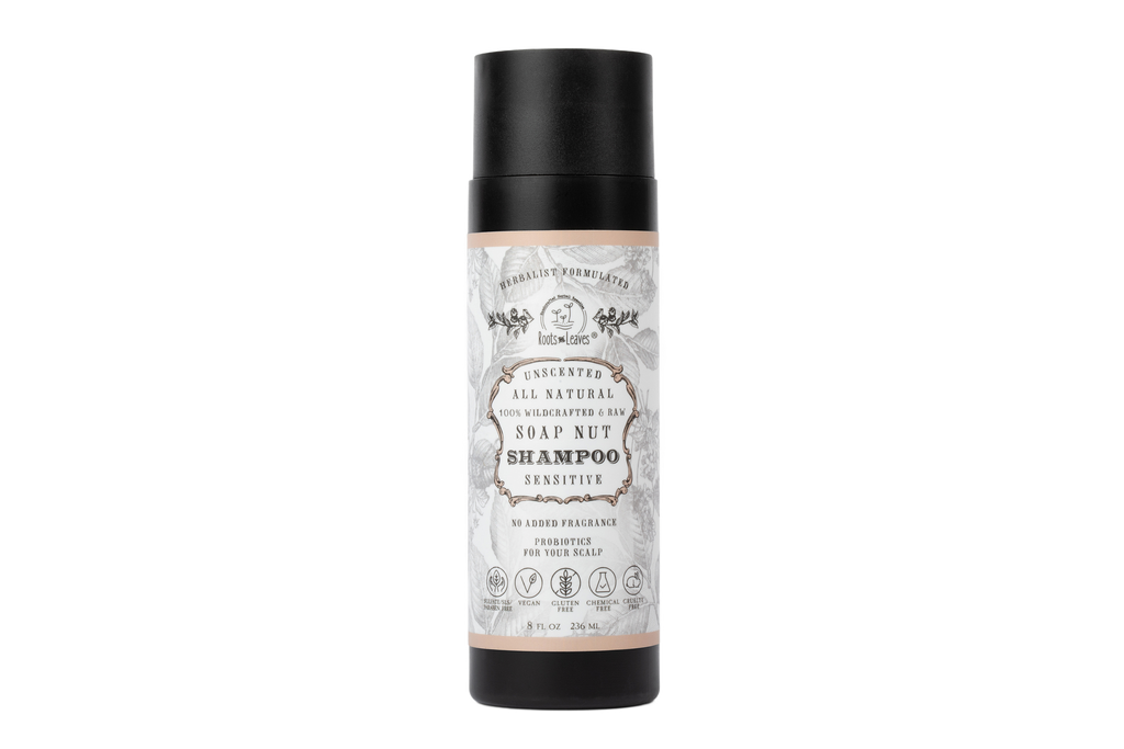 All Natural Soapnut SHAMPOO - UNSCENTED - wild fermented probiotics for your scalp