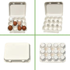 Henlay Vintage Blank Egg Cartons, Classic 3x4 Design, 2 Colors, 25, 65, 75, or 200 Pack