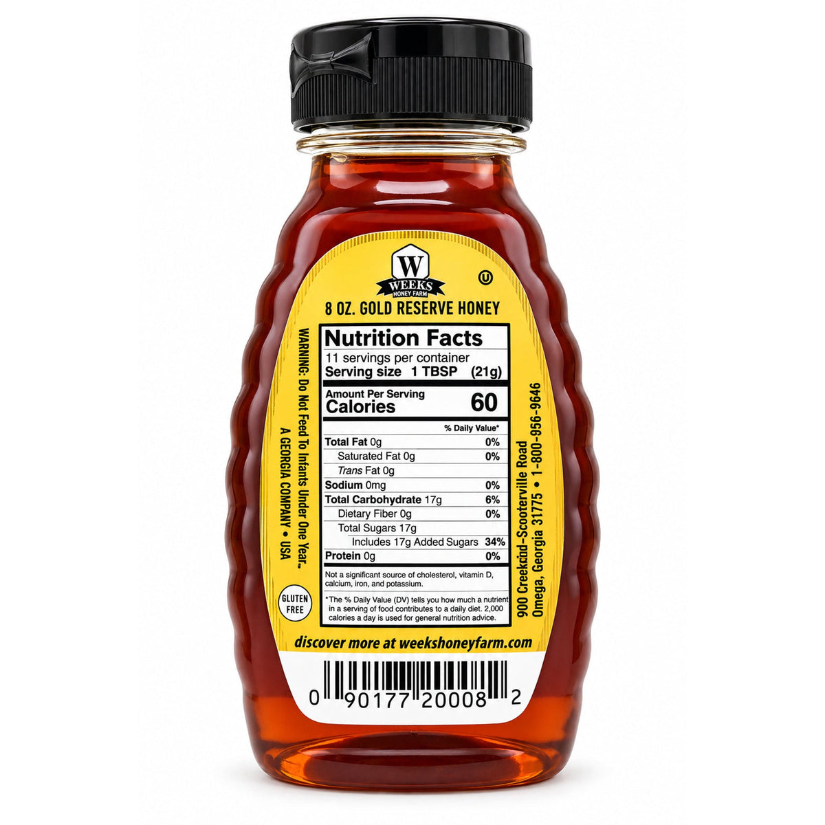 Weeks Gold Reserve Honey — Special Edition Raw Georgia Honey | Weeks Honey Farm