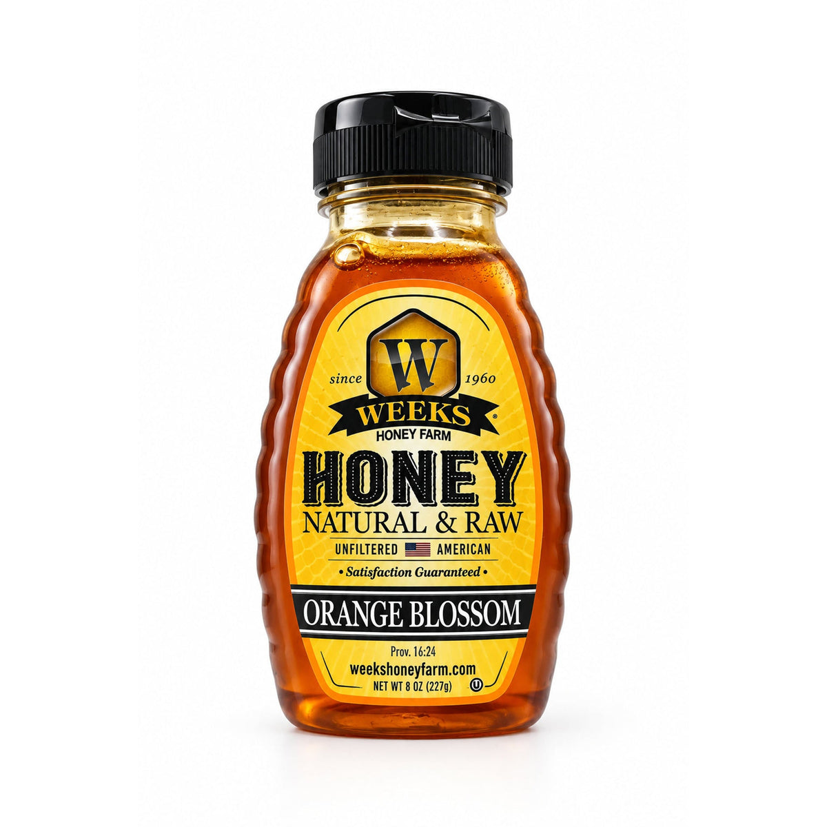 Raw Florida Orange Blossom Honey | Light Citrus-Floral Flavor