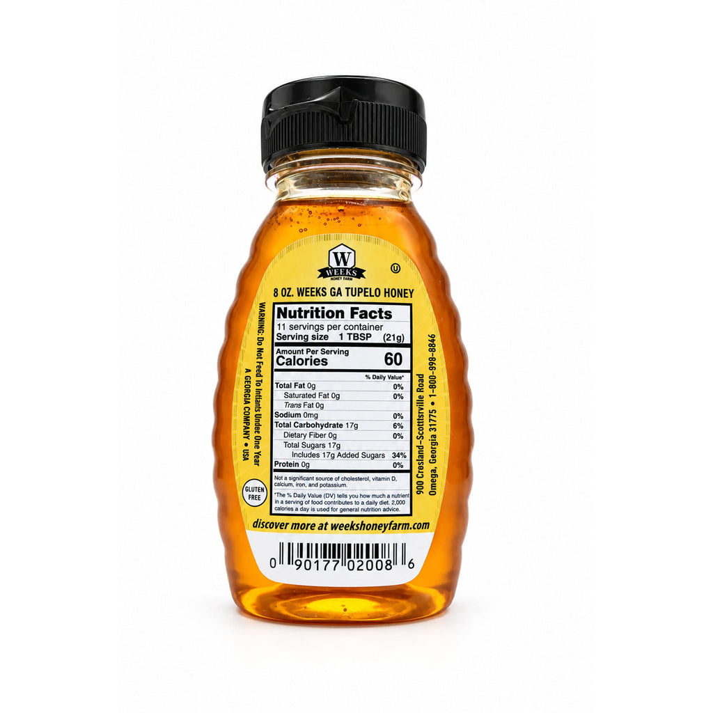 Raw Georgia Tupelo Honey | Buttery-Smooth Honey