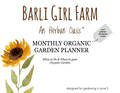 Monthly Organic Garden Planner
